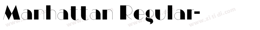 Manhattan Regular字体转换